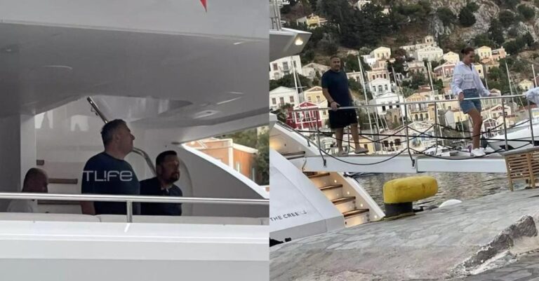 Περίμεναν στο λιμάνι στη Σύμη να δουν ποιανού ήταν το τεράστιο σκάφος, μόλις είδαν ποιος βγήκε με τη γυναίκα του…