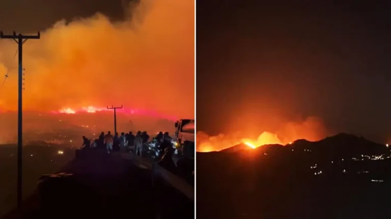 Φωτιά στη Σέριφο: Ολονύχτια μάχη με τις φλόγες και τους ανέμους – Ενισχύσεις από Αθήνα και Σύρο