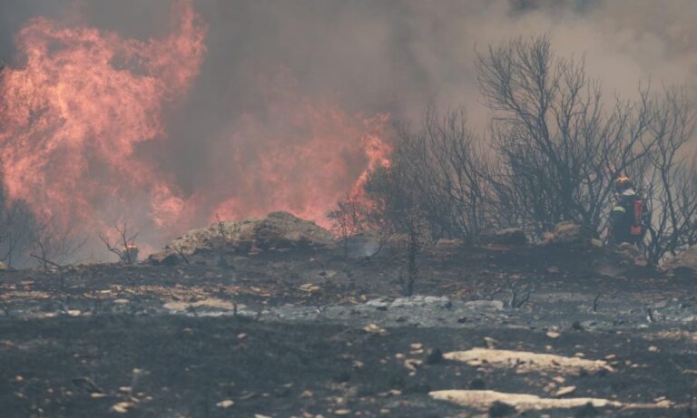 Μάχη με τις φλόγες στη Σταμάτα – Νεκρός από ανακοπή 45χρονος, εκκενώθηκαν Αμυγδαλέζα, Γαλήνη και Ροδόπολη