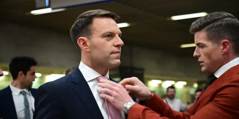 Με το Μετρό έφτασε ο Στέφανος Κασσελάκης στο Σύνταγμα -Του ίσιωσε την γραβάτα ο σύζυγός του Τάιλερ