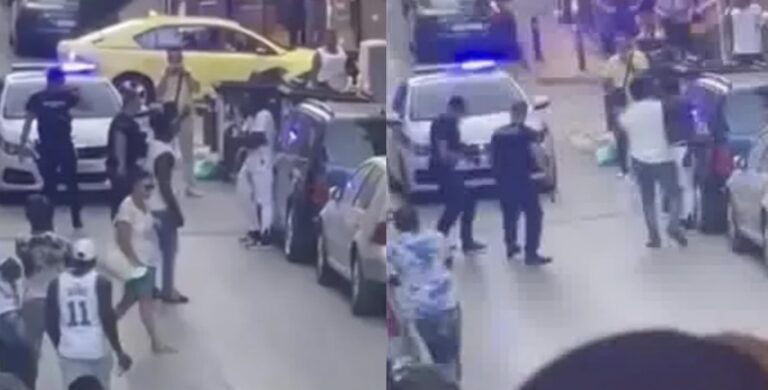 Μετανάστης δέρνει αστυνομικό στη Κυψέλη – Σοκαριστικό βίντεο