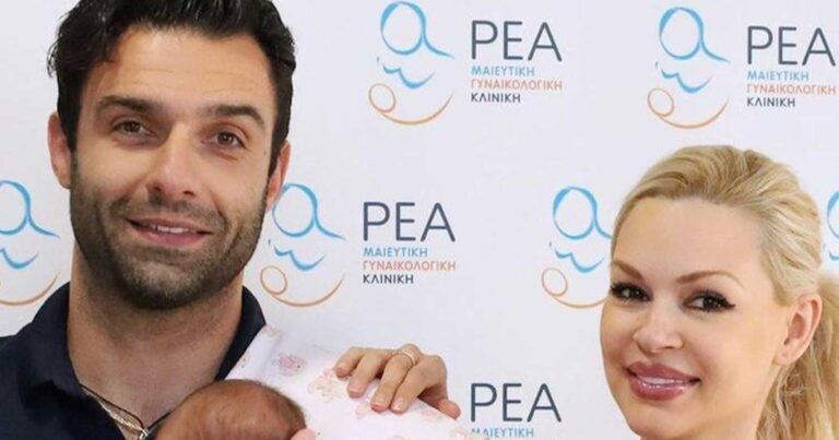 Βίκυ Κάβουρα – Γιώργος Τζαβέλλας: Εξιτήριο από το μαιευτήριο με τη νεογέννητη κόρη τους