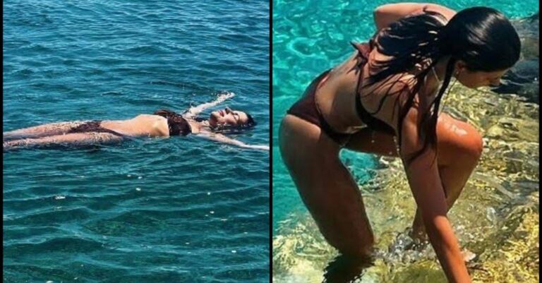 Ελληνίδα καλλονή ηθοποιός βγήκε από την θάλασσα και γύρισε όλο το νησί να την κοιτάξει