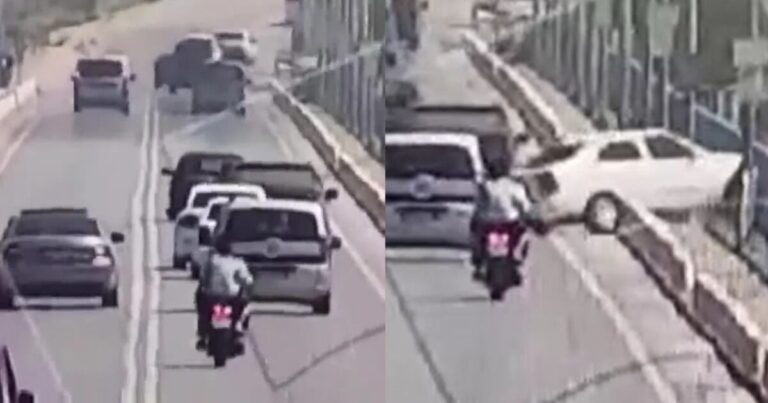 Αδιανόητη Τραγωδία: Ξεκληρίστηκε ολόκληρη οικογένεια σε τροχαίο – Αυτοκίνητο έπεσε από γέφυρα μπροστά σε κάμερα ασφαλείας