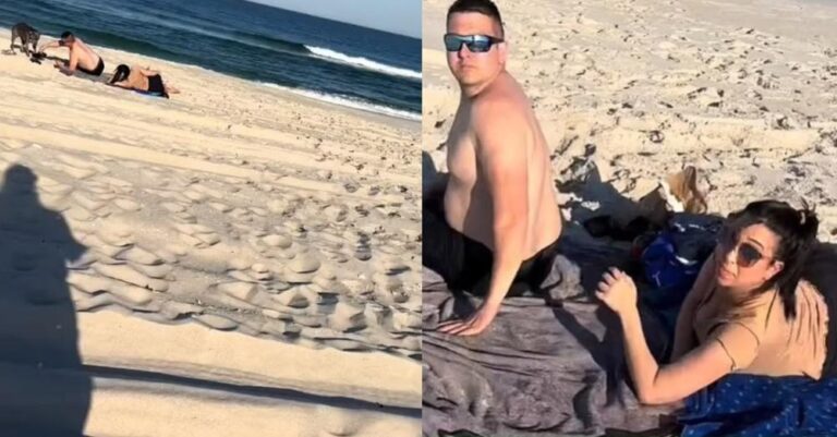 «Ποια είσαι εσύ; – Είμαι η έγκυος γυναίκα του»: Τον έπιασε στα πράσα με άλλη στην παραλία και τον ξεφτίλισε στο Tik Tok