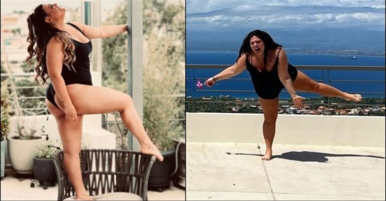 Κορμί λάστιχο: Η Δανάη Μπάρκα έκανε ακροβατικά στην ταράτσα, την χάζευαν όλοι από κάτω