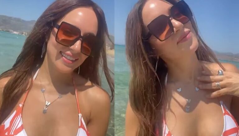 Σκέτη «λάβα» η Καλομοίρα: Η ανάρτηση με μπικίνι που ανέβασε το θερμόμετρο στο «κόκκινο»