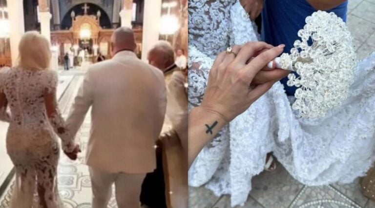 Παντρεύτηκε πρώην παίκτρια του The Bachelor – Το γοργονέ νυφικό και οι παράνυφες συμπαίκτριές της