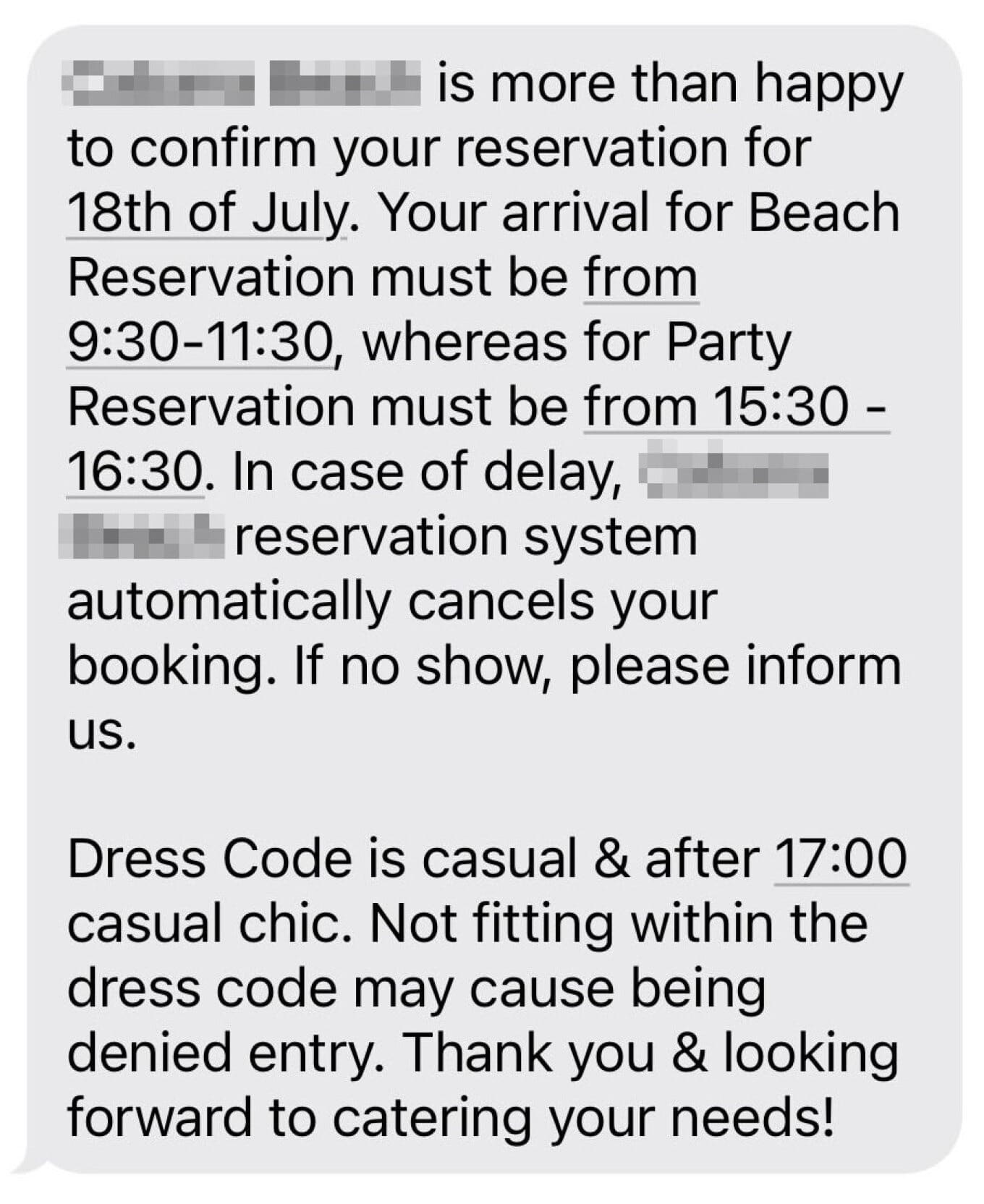 reservation