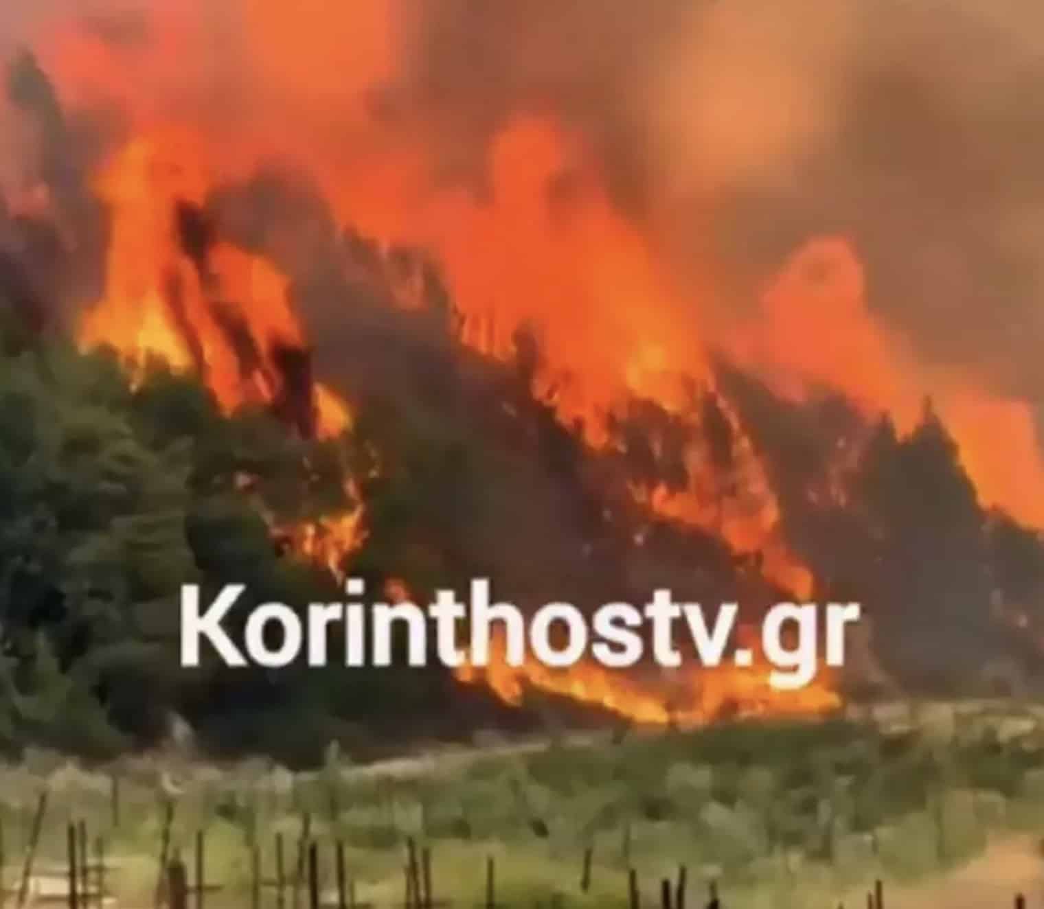 Καίει ανεξέλεγκτη η φωτιά στην Κορινθία - Επιχειρούν 140 πυροσβέστες, 11 αεροσκάφη και 5 ελικόπτερα 4 stigmiotypo othonis 2024 07 11 18.38.07