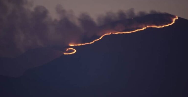 Δράμα: Συνεχίζει να καίει ανεξέλεγκτη η φωτιά στο Φαλακρό για δεύτερη ημέρα