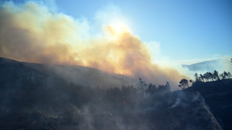 Χίος: Νέα ισχυρή πυρκαγιά – Μήνυμα από το 112 – Επίγειες κι εναέριες δυνάμεις