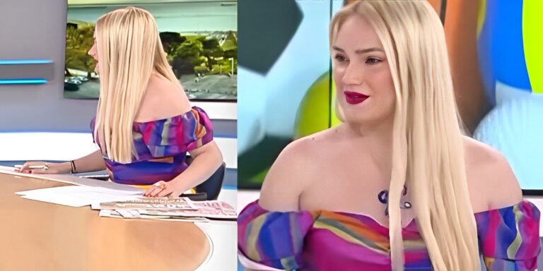 Στιγμή απείρου κάλλους στην ελληνική τηλεόραση: Σηκώθηκε από την καρέκλα στο στούντιο και δεν φορούσε τα… αναμενόμενα
