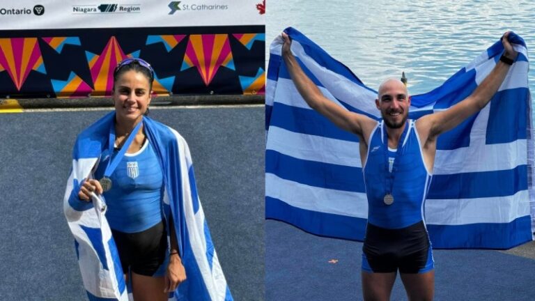 «Ασημένιοι» οι Αντώνης Παπακωνσταντίνου και Ζωή Φίτσιου στο Παγκόσμιο Πρωτάθλημα Κωπηλασίας