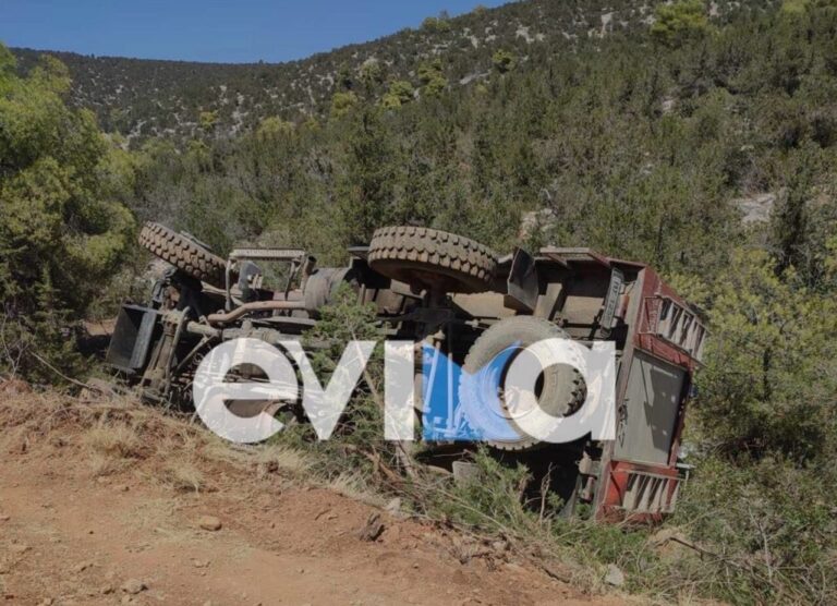 Τούμπαρε σε χαράδρα πυροσβεστικό όχημα που έσπευσε για φωτιά – Τραυματίστηκε ο οδηγός