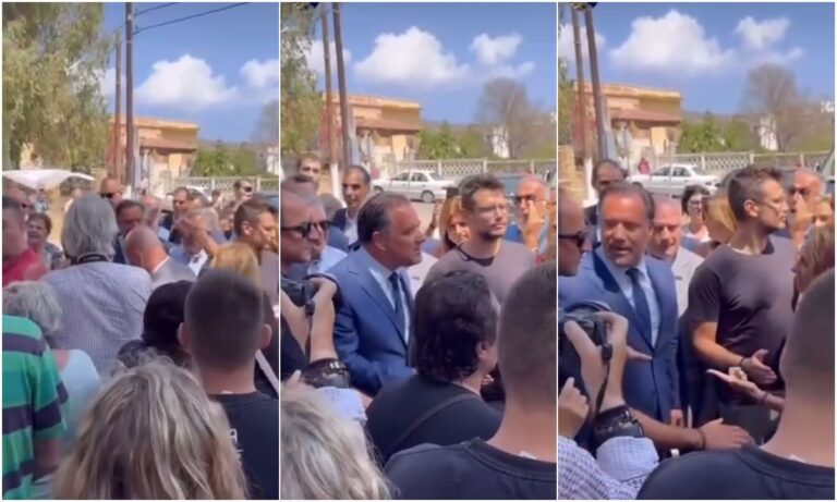 Εξαγριωμένοι πολίτες «έκραξαν» άγρια τον Άδωνι Γεωργιάδη στη Λέρο