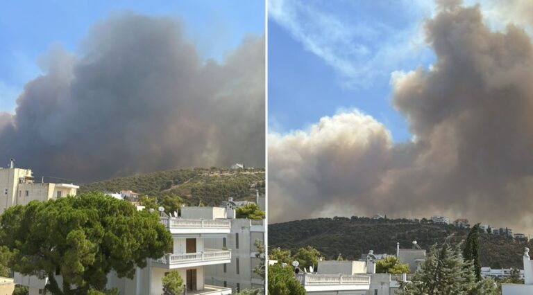 Ασταμάτητη η μεγάλη φωτιά στην Αττική – Κατεβαίνει πιο βαθιά στην Αθήνα – Εκκενώνεται και άλλη περιοχή 