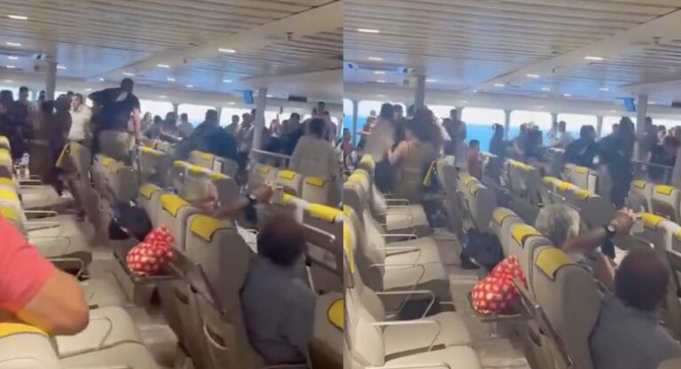 Βίντεο ντοκουμέντο από το άγριο ξύλο σε πλοίο από Τήνο προς Ραφήνα