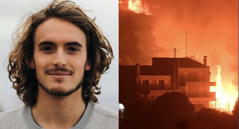 Στέφανος Τσιτσιπάς για τις φωτιές: «Ας υποστηρίξουμε ο ένας τον άλλο»