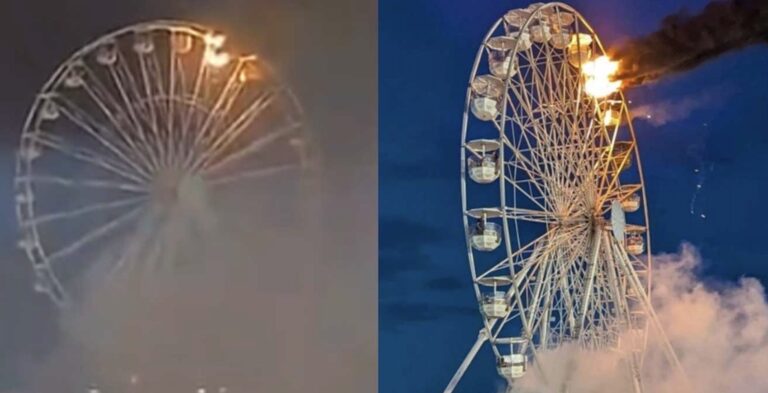 Ρόδα λούνα παρκ έπιασε φωτιά σε φεστιβάλ – Τουλάχιστον 30 τραυματίες