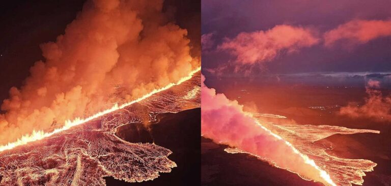 Εξερράγη ηφαίστειο – Απόκοσμες εικόνες με συντριβάνια λάβας και ηφαιστειακά αέρια