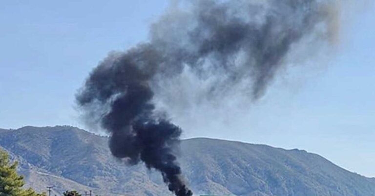 Φωτιά τώρα στην Εθνική οδό από ανατροπή βυτιοφόρου – Κλειστή η Εθνική Οδός