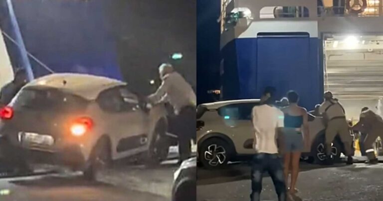 Ελεύθερος ο καπετάνιος που άφησε στον «αέρα» οδηγό που προσπαθούσε να επιβιβαστεί στο πλοίο στην Άνδρο