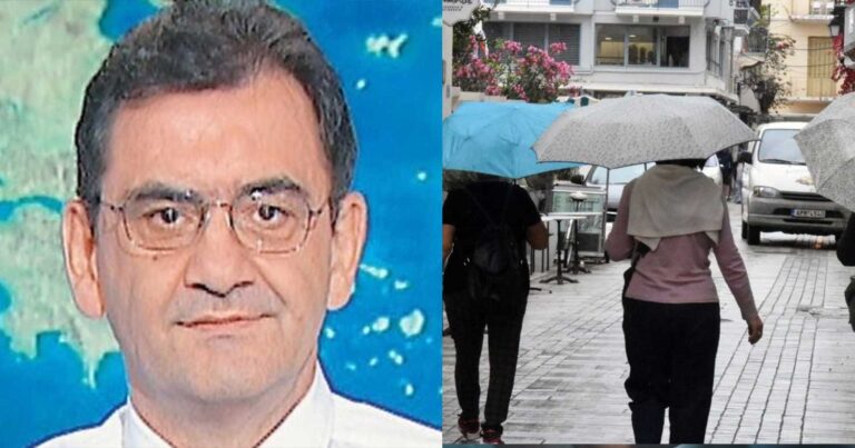 Έρχεται βροχερό τριήμερο – Η πρόβλεψη Κολυδά για ραγδαία αλλαγή