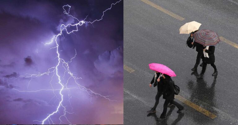 Θα ρίξει καρεκλοπόδαρα – Πού θα χτυπńσουν ισχυρές καταιγίδες και κεραυνοί τις επόμενες ώρες