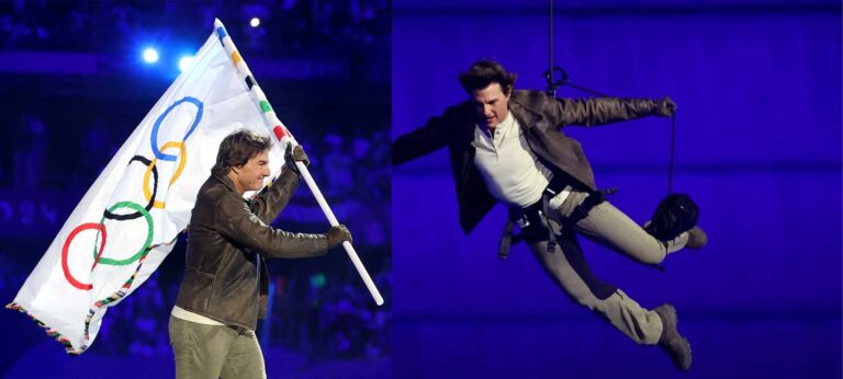 Ολυμπιακοί Αγώνες 2024: Ο Τομ Κρουζ μετέφερε τη σημαία με ελεύθερη πτώση αλα «Mission Impossible»