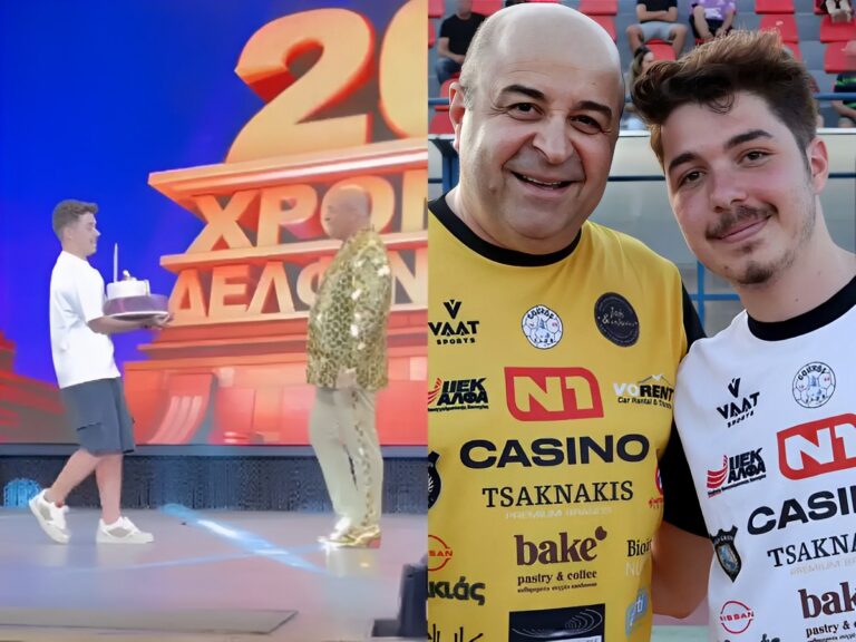 Μάρκος Σεφερλής: Η έκπληξη του 20χρονου γιου του στη σκηνή για τα γενέθλιά του