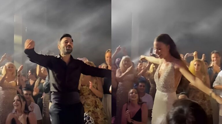 Γάμος Ανδρέα Γεωργίου – Σιμώνης Χριστοδούλου: Το ασήκωτο ζεϊμπέκικο του γαμπρού και της νύφης στο γλέντι – Γλέντι μέχρι τις πρώτες πρωινές ώρες