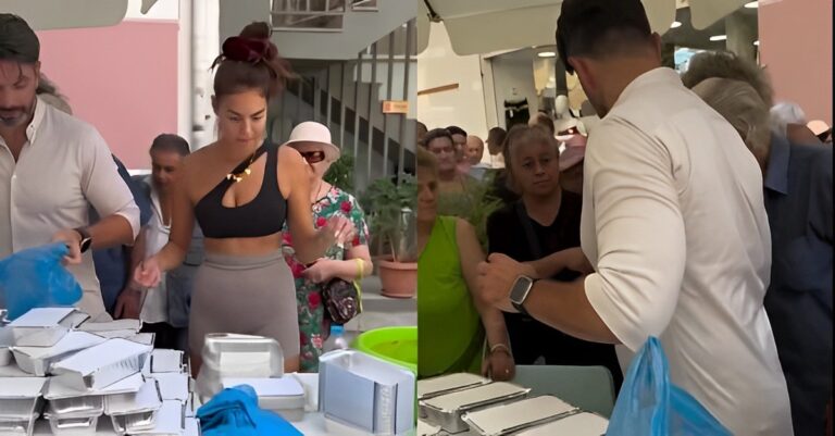 Ρίγη συγκίνησης από τον Σπύρο Μαρτίκα και την Βρισηίδα Ανδριώτου – Μοίρασαν δωρεάν γεύματα