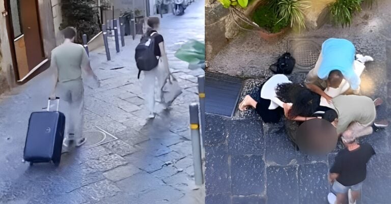 Νεκρή 30χρονη τουρίστρια, περπατούσε σε σοκάκι και της έπεσε άγαλμα στο κεφάλι: Η στιγμή της τραγωδίας