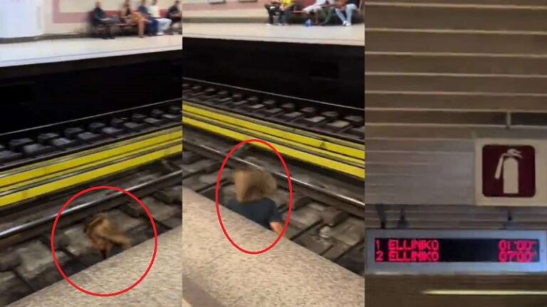 Τραγικό: Γυναίκα έχει κατέβει στις ράγες του Μετρό και τρέχει προς το τούνελ ενώ σε 1 λεπτό περνάει ο συρμός για Ελληνικό!