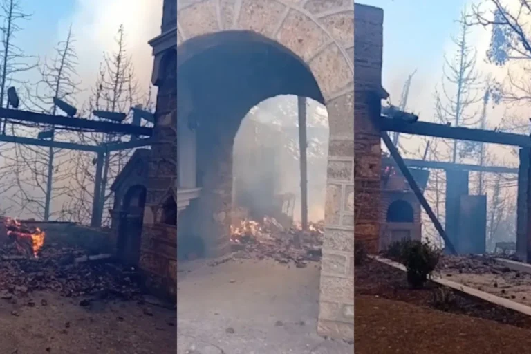 Φωτιά στην Κορινθία: Κάηκε η ιστορική εκκλησία της Παναγίας των Καταφυγίων