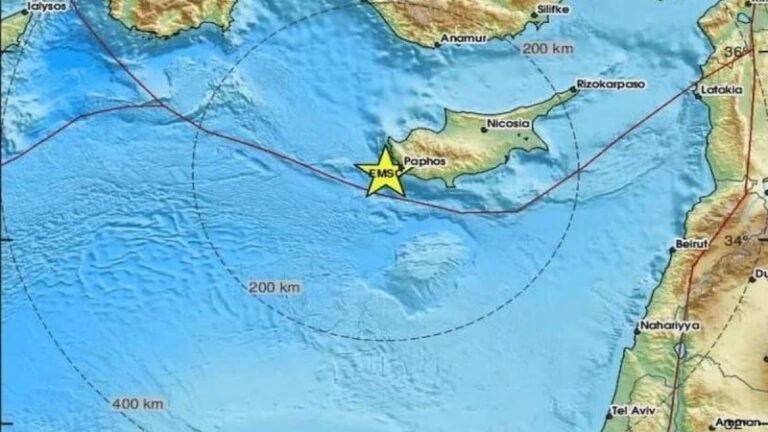 Ισχυρός σεισμός ταρακούνησε την Κύπρο