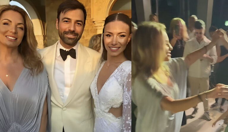 Η Άντζελα Γκερέκου χόρεψε Τόλη Βοσκόπουλο στον γάμο του Ανδρέα Γεωργίου