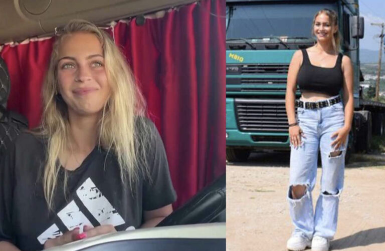 Μαρία Μπινιόλα: Η 23χρονη οδηγός νταλίκας από την Ημαθία που ζει το όνειρό της