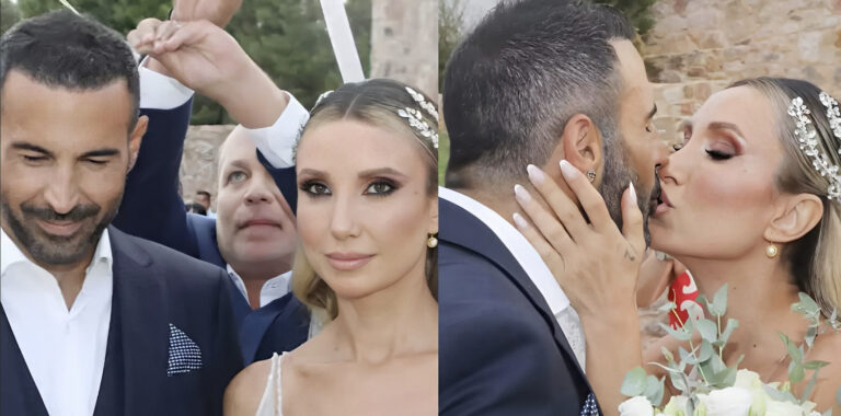 Παντρεύτηκαν Κωνσταντίνος Παντζής και Κατερίνα Νάκα σε ένα γάμο «υπερπαραγωγή»