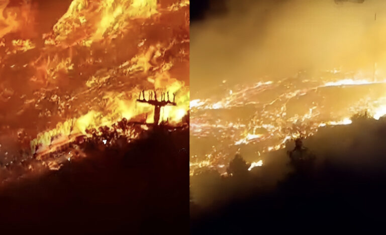 ΕΚΤΑΚΤΟ – Mεγάλη ανεξέλεγκτη φωτιά ΤΩΡΑ – 10χλμ πύρινο μέτωπο – Πολύ δύσκολη νύχτα – Καίγονται τα πάντα – Συναγερμός στην Πυροσβεστική