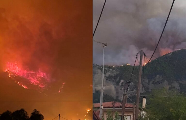 EKTAKTO – Μεγάλη φωτιά ΤΩΡΑ – Κάηκαν σπίτια – Στα 32 χλμ. το πύρινο μέτωπο – Τεpάστια καταστροφή – Ανεξέλικτη η κατάσταση