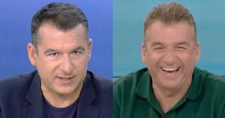 Ο Γιώργος Λιάγκας στην Τήνο μαζί με τον Γιάννη Λάτσιο