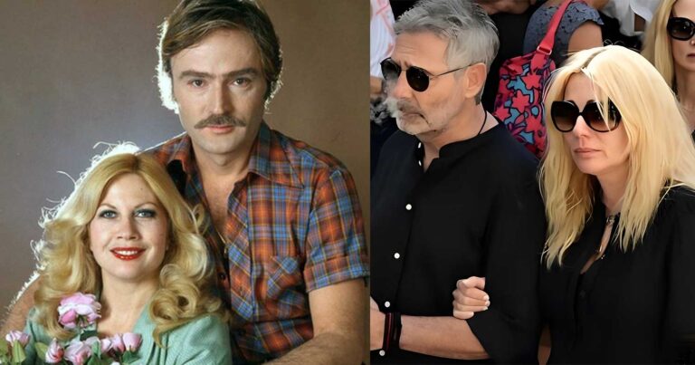 «Μισό αιώνα παντρεμένοι» Υποβασταζόμενη η Τζούλια Αργυροπούλου στο τελευταίο αντίο για τον Ντίνο Καρύδη