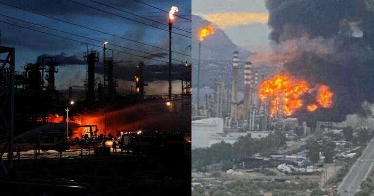 Η ανακοίνωση της Motor Oil για την φωτιά: Τρεις ελαφρά τραυματίες – Σε ύφεση η πυρκαγιά