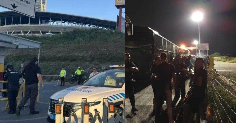 Η τουρκική αστυνομία πήρε τις ελληνικές σημαίες από τους οπαδούς του ΠΑΟΚ