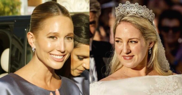 Η καλύτερη παράνυμφος η Μαρία Ολυμπία: Η στιγμή που πέφτει στο πάτωμα για χάρη της θείας της – Η διόρθωση στο νυφικό της