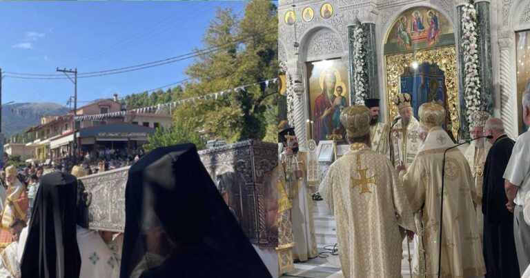 Ρίγη συγκίνησης στην Εύβοια: Πλήθος πιστών για τα 100 χρόνια του Οσίου Ιωάννη του Ρώσσου