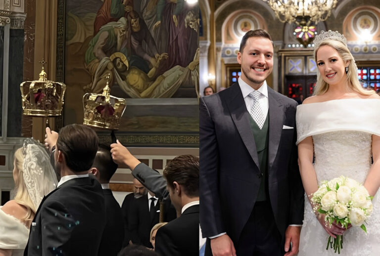 Γάμος Θεοδώρας: Τους έστεψαν με κορώνες μέσα στην εκκλησία αντί για τα στέφανα των κοινών θνητών –  Γιατί και τι συμβολίζουν