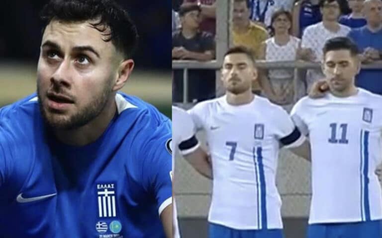 Ενός λεπτού σιγή στη μνήμη του  Τζορτζ Μπάλντοκ –  Συγκίνηση στο «Καραϊσκάκης»  – Ξανά με μαύρα περιβραχιόνια οι παίκτες της Εθνικής Ομάδας